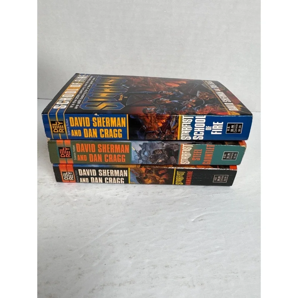 Starfist Books 2 3 6 Sherman & Cragg 1998-2001 First Edition Military Sci-Fi